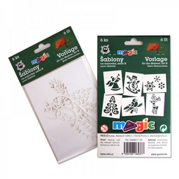 Obrázek produktu: Papírové šablony - Vánoce - 6 ks