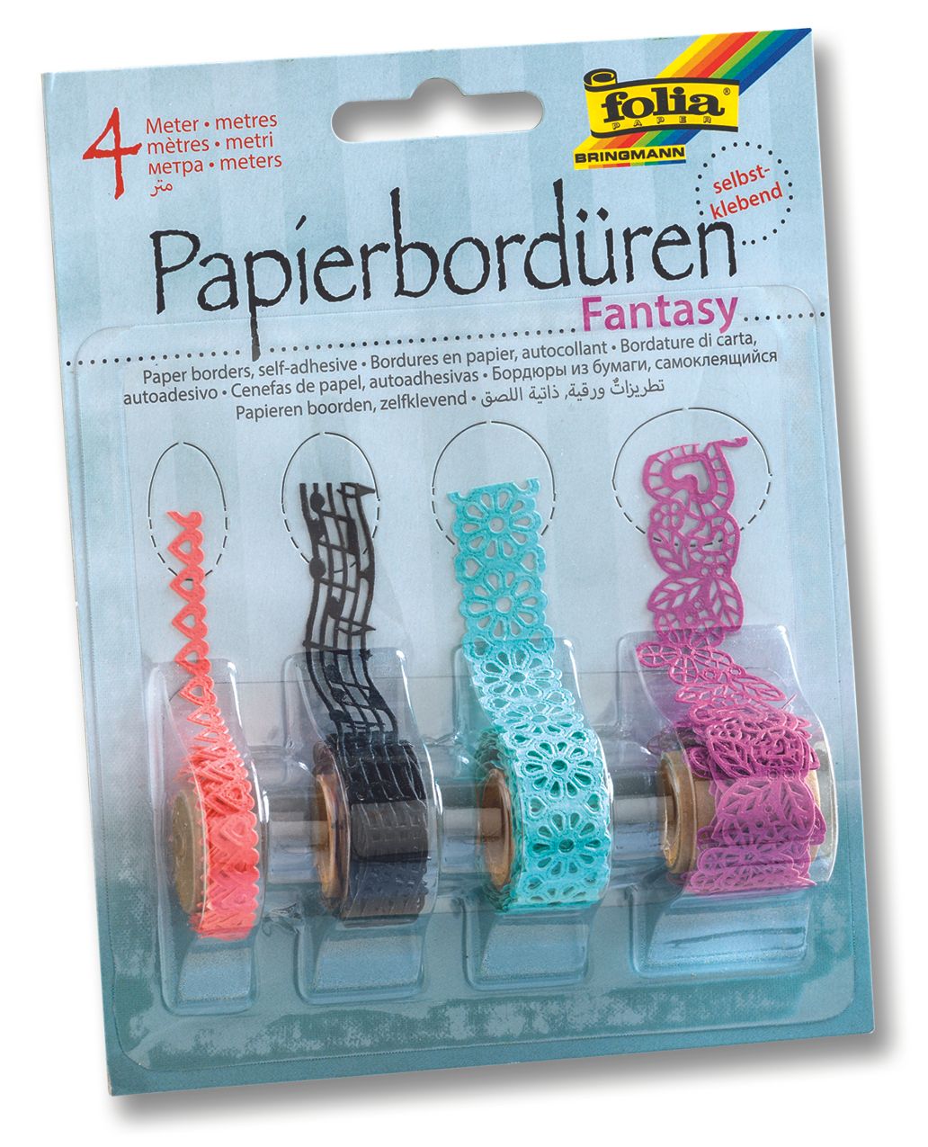 Papírové samolepicí bordury - "FANTASY"