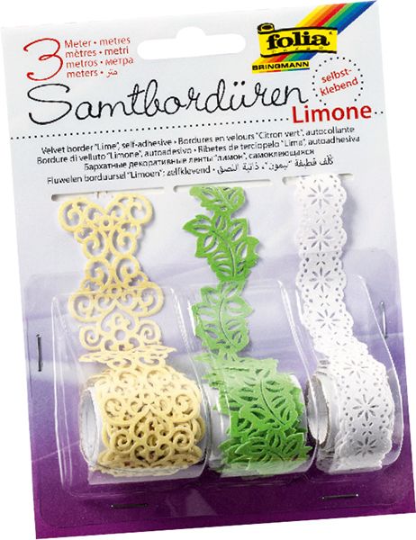 Papírové samolepicí bordury - "LIMONE"