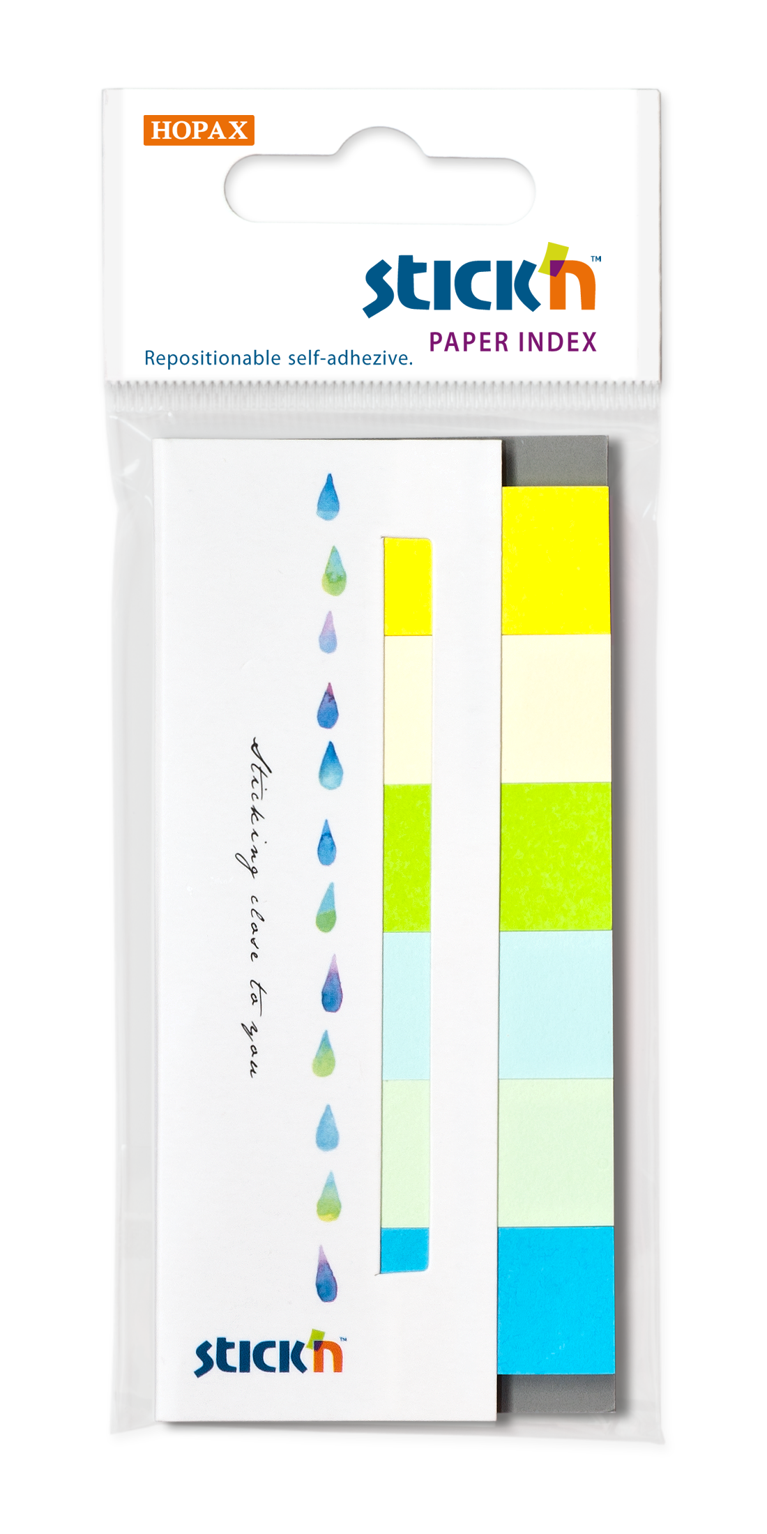 Papírové samolepicí záložky Stick'n 45 × 15 mm, 6 × 30 lístků, letní barvy