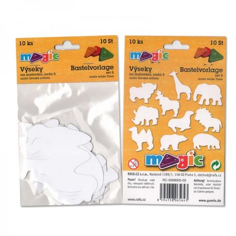 Obrázek produktu: Papírové výseky - Divoká zvířata - 10 ks