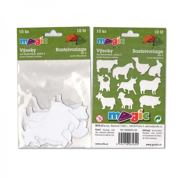 Papírové výseky - Domácí zvířata - 10 ks