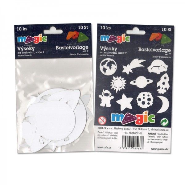 Papírové výseky - Vesmír - 10 ks