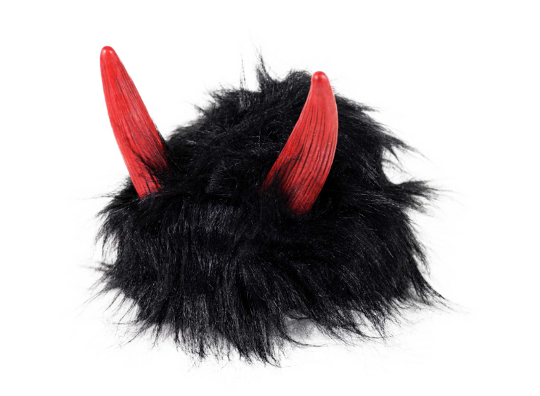 Rappa Paruka čert s rohy černá