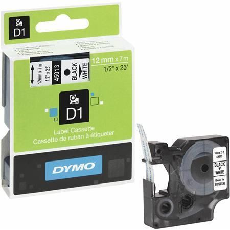Obrázek produktu: Páska DYMO D1 12 mm × 7 m, bílá-černá