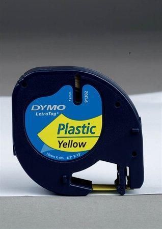 Páska DYMO Letratag 12 mm × 4 m, žlutá, plast