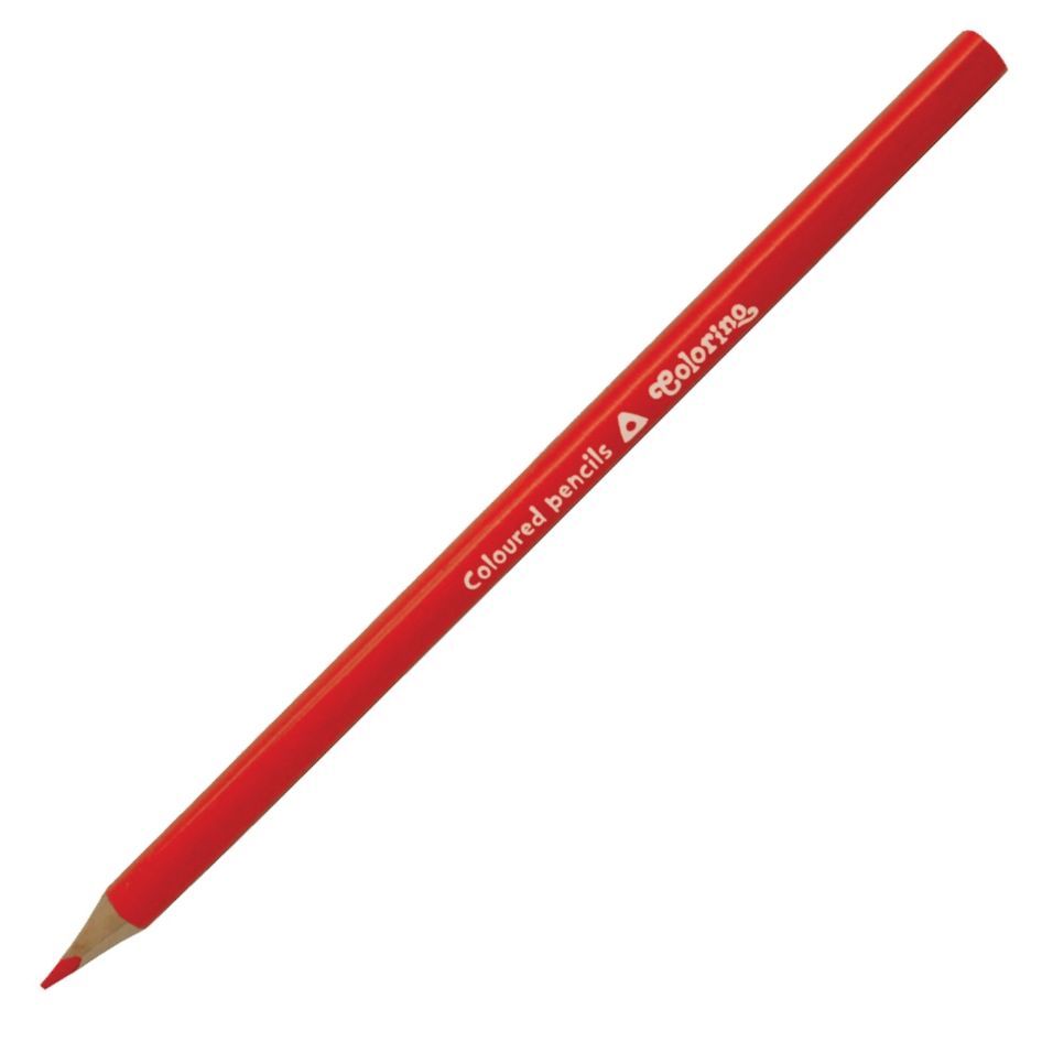 Pastelka Colorino trojhranná - červená, 1 ks