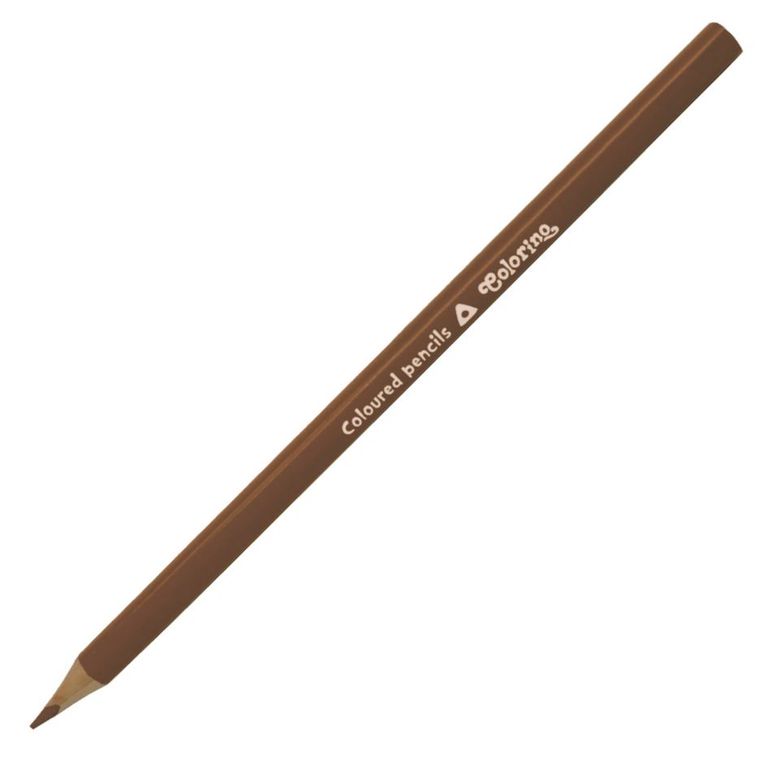 Pastelka Colorino trojhranná - hnědá, 1 ks