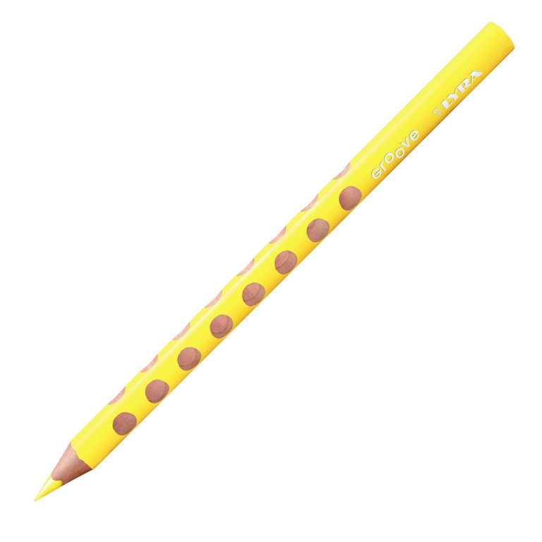 Pastelka Lyra GROOVE JUMBO, trojhranná - sv. žlutá