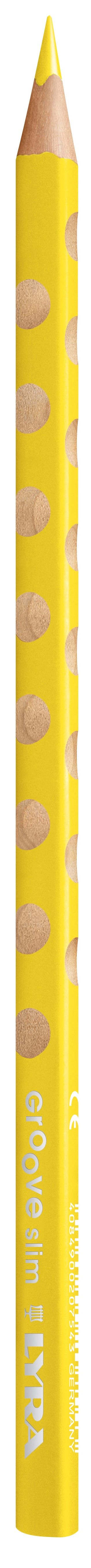 Pastelka LYRA GROOVE trojhranná, sv. žlutá