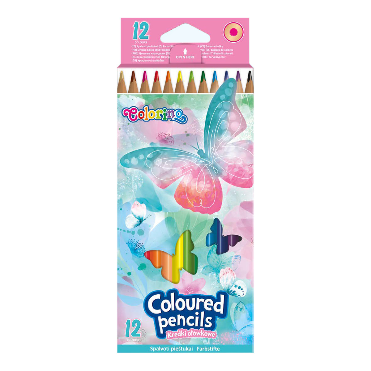 Pastelky Colorino trojhranné 12 barev - Follow your Dreams