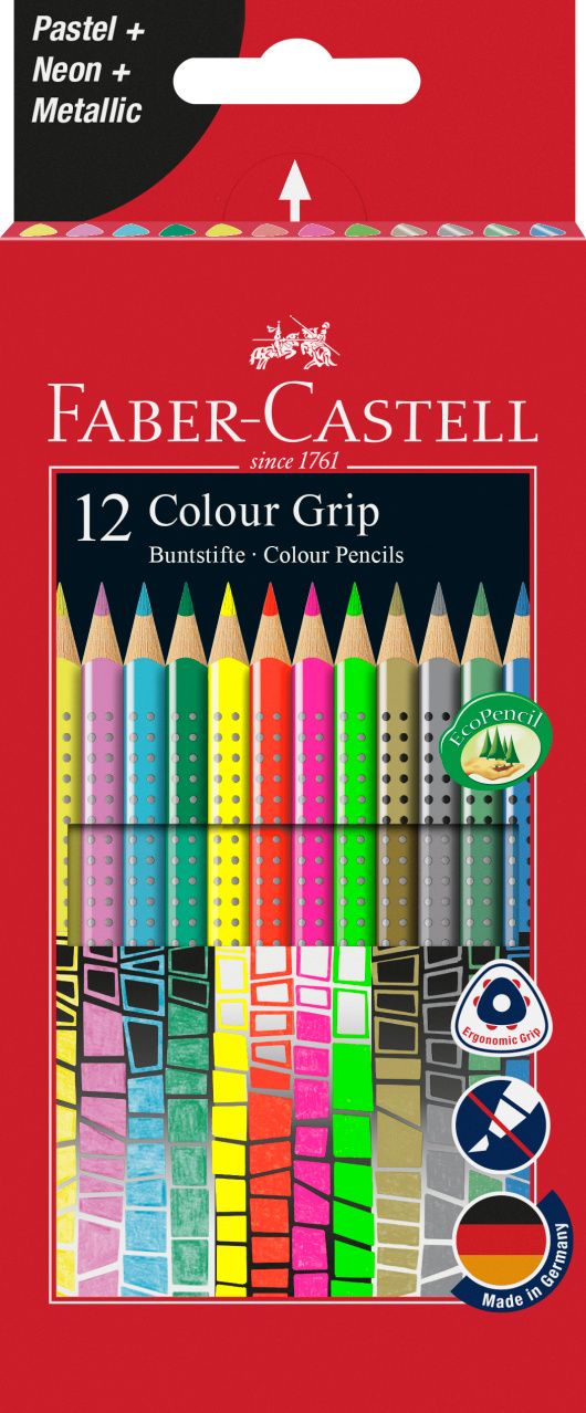Pastelky Faber Castell Grip Spec. edice pap.krabička 12ks Faber-Castell
