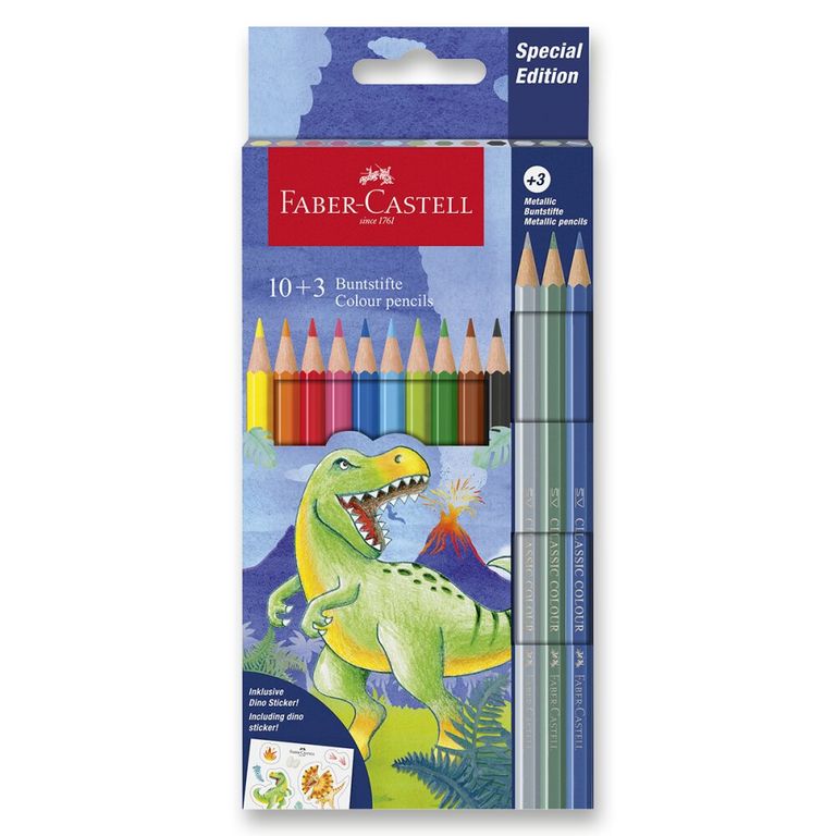 Pastelky Faber-Castell Dinosaurus 13 barev Faber-Castell