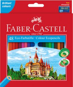 Obrázek produktu: Pastelky Faber-Castell šestihranné, pap.krabička 48 barev