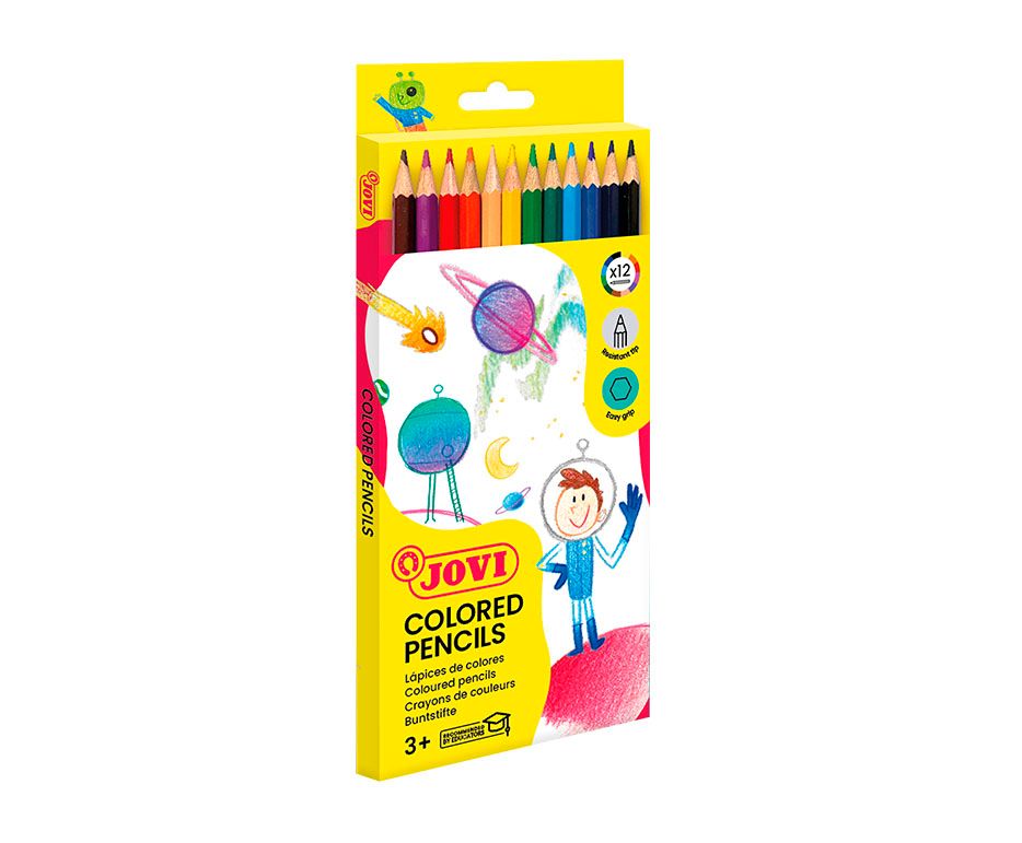 Pastelky Jovi dřevěné - 12 barev
