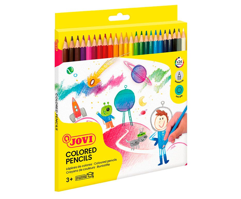 Pastelky Jovi dřevěné - 24 barev
