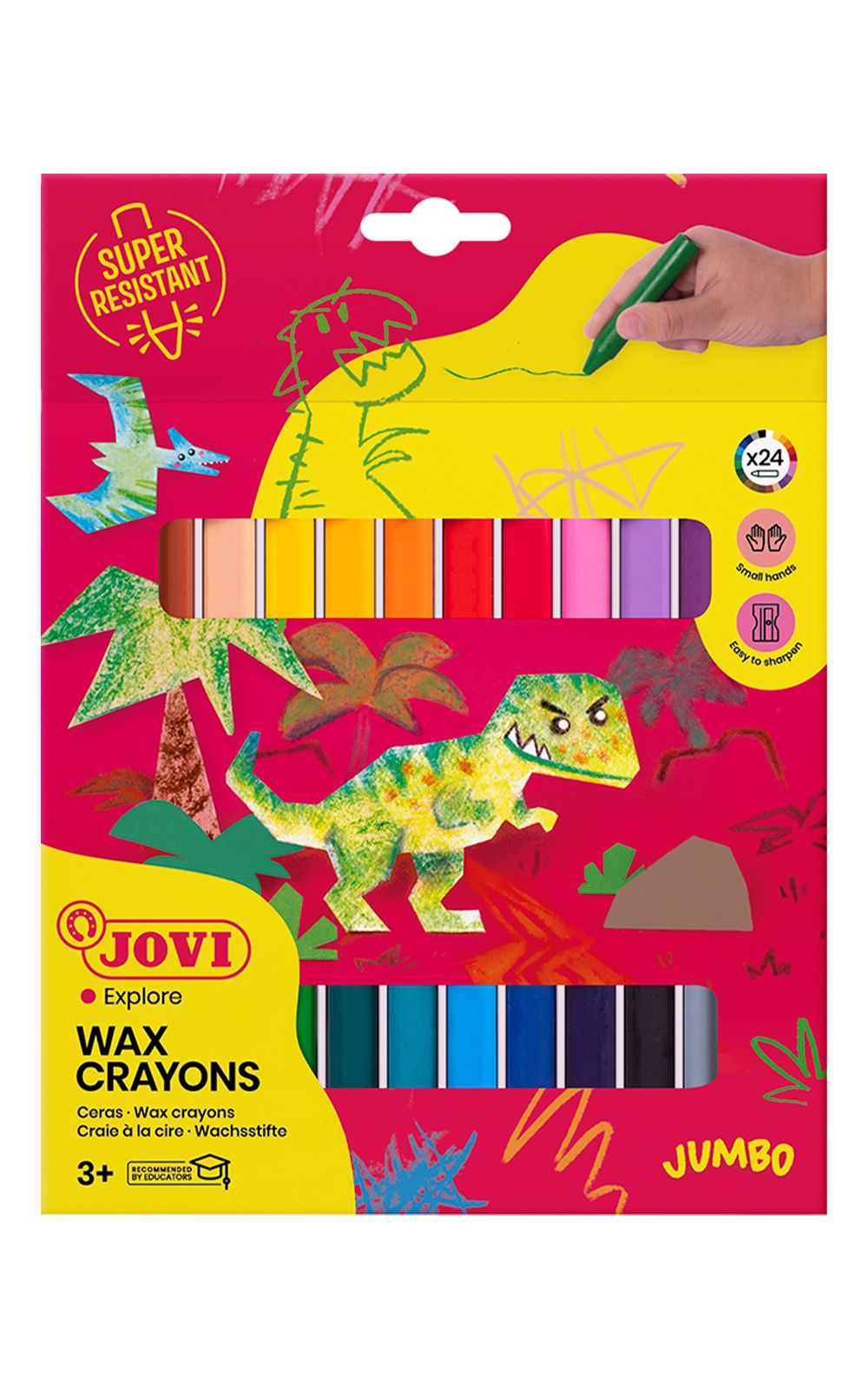 Pastelky Jovi voskové, kulaté - 24 ks