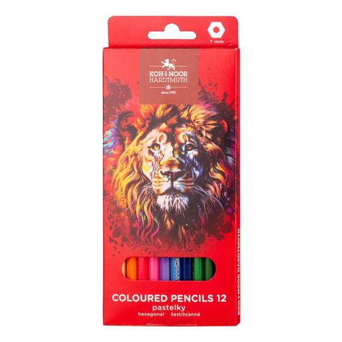 Obrázek produktu: Pastelky Koh-i-noor školní Lev - 12 ks