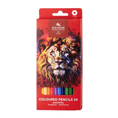 Obrázek produktu: Pastelky Koh-i-noor školní Lev - 24 ks