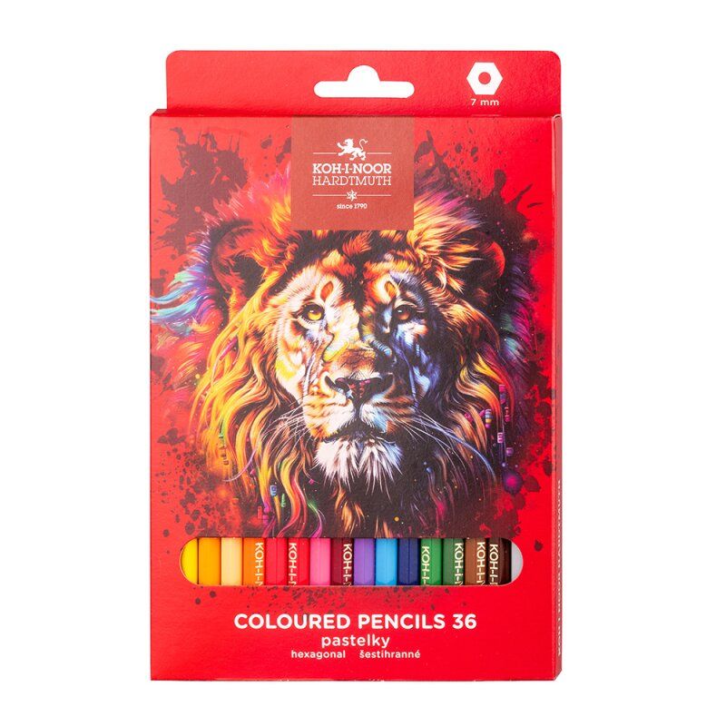 Pastelky Koh-i-noor školní Lev - 36 ks