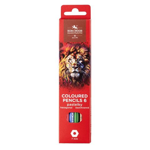Obrázek produktu: Pastelky Koh-i-noor školní Lev - 6 ks