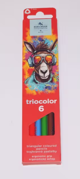 Obrázek produktu: Pastelky Koh-i-noor trojhranné Osel - 6 ks
