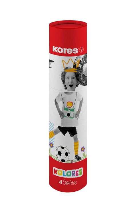 Obrázek produktu: Pastelky Kores Kolores Twist & Turn, trojhranné + tužka a ořezávátko - 12 kusů