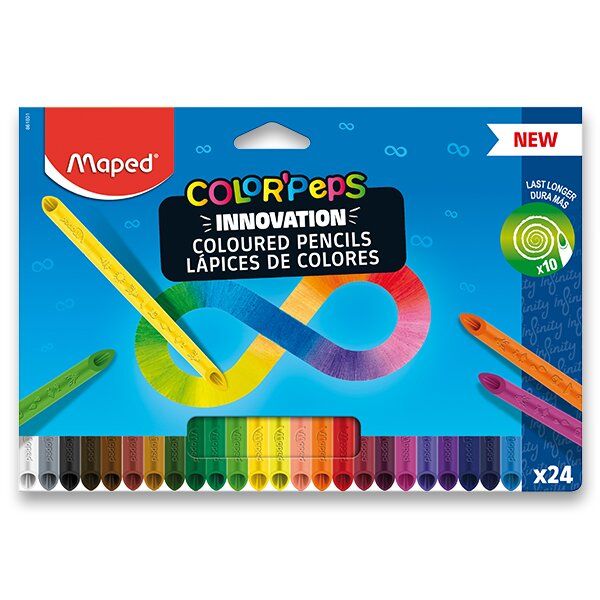 Levně Pastelky MAPED Color'Peps Infinity - 24 barev