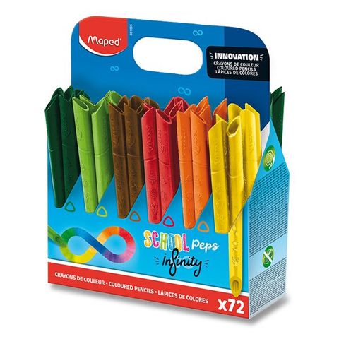 Obrázek produktu: Pastelky Maped Color'Peps infinity - školní sada, 72 ks