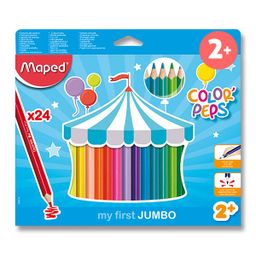 Obrázek produktu: Pastelky MAPED Color´Peps JUMBO - 24 barev, trojhranné