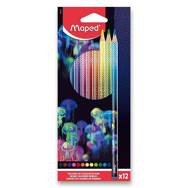 Pastelky MAPED Deepsea Paradise - sada 12 barev