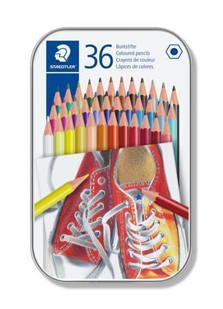 Pastelky STAEDTLER šestihranné, 36 barev