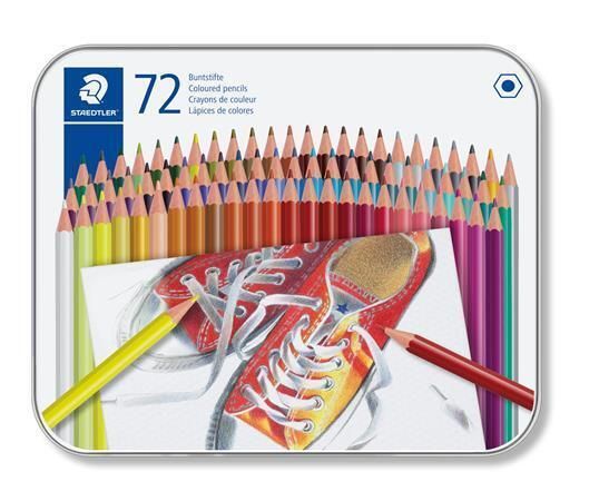 Pastelky STAEDTLER šestihranné, 72 barev