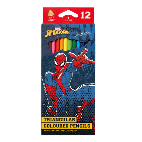 Obrázek produktu: Pastelky trojhranné Colorino - Spider-Man - 12 barev