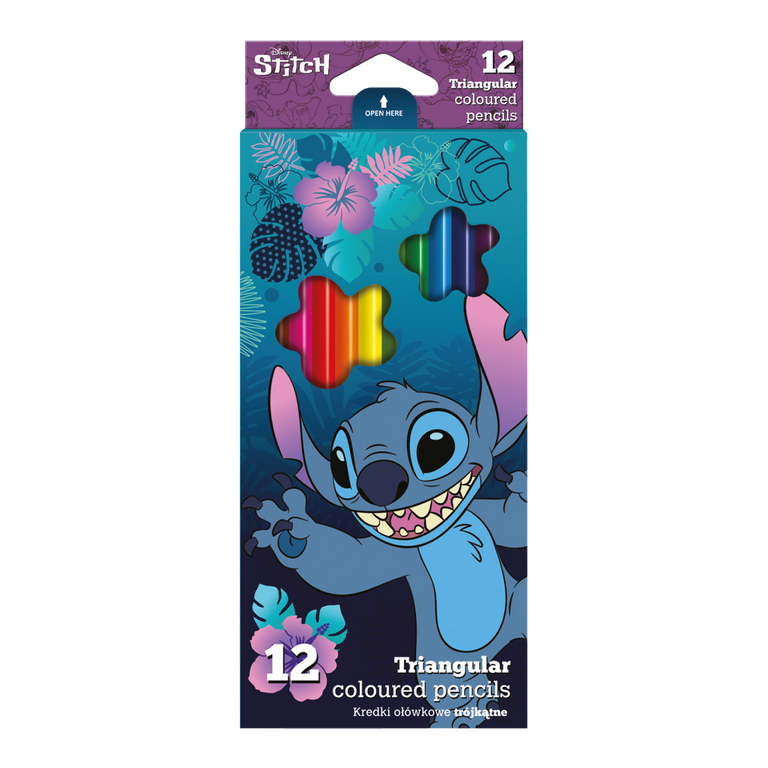 Patio STITCH pastelky TRIO 12ks blue