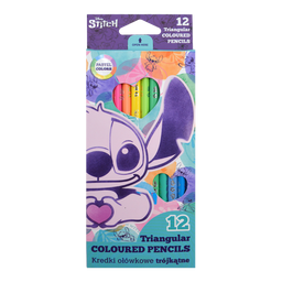 Obrázek produktu: Pastelky trojhranné Colorino Stitch Pastel - 12 barev