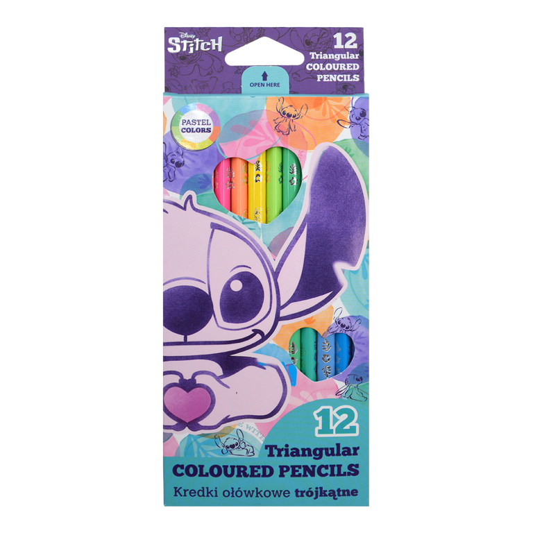 Colorino pastelky trojhranné Stitch Pastel