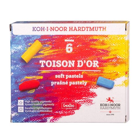 Obrázek produktu: Pastely prašné Koh-i-noor - TOISON DOR 8511 - 6 barev