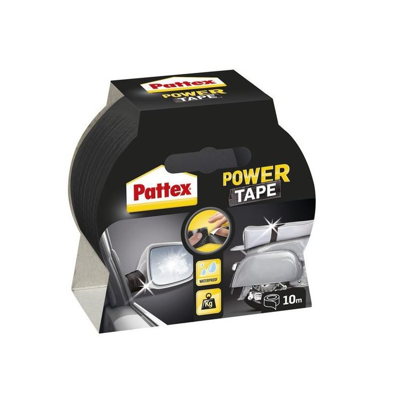Pattex Power Tape - třívrstvá samolepicí páska - 50 mm × 10 m, černá