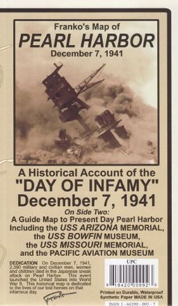 Obrázek produktu: Pearl Harbor Guide Map