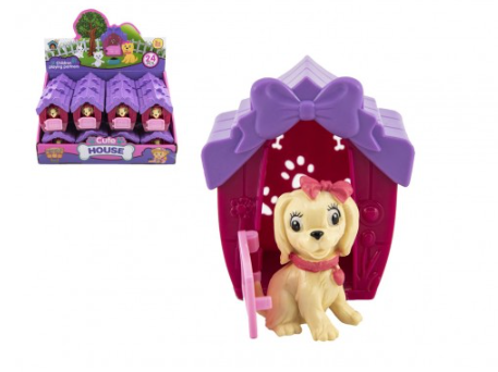 Pejsek v boudě plast 6 x 7 x 5 cm, mix