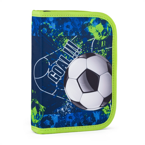 Obrázek produktu: Penál 1 p. 2 chlopně, prázdný fotbal