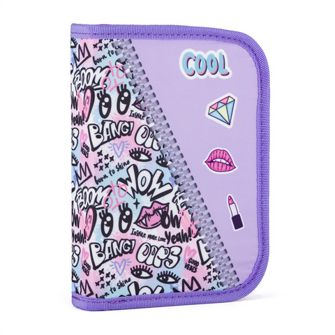 Obrázek produktu: Penál 1 p. 2 chlopně, prázdný Funny Girl