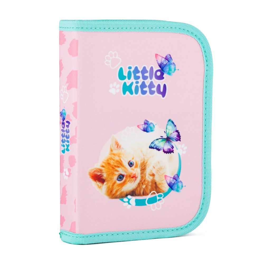 Penál 1 p. 2 chlopně, prázdný Kočka