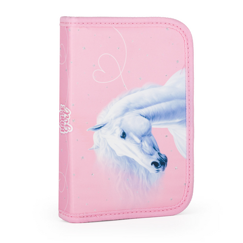 Obrázek produktu: Penál 1 p. 2 chlopně, prázdný kůň romantic