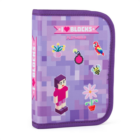 Obrázek produktu: Penál 1 p. 2 chlopně, prázdný Playworld Girl