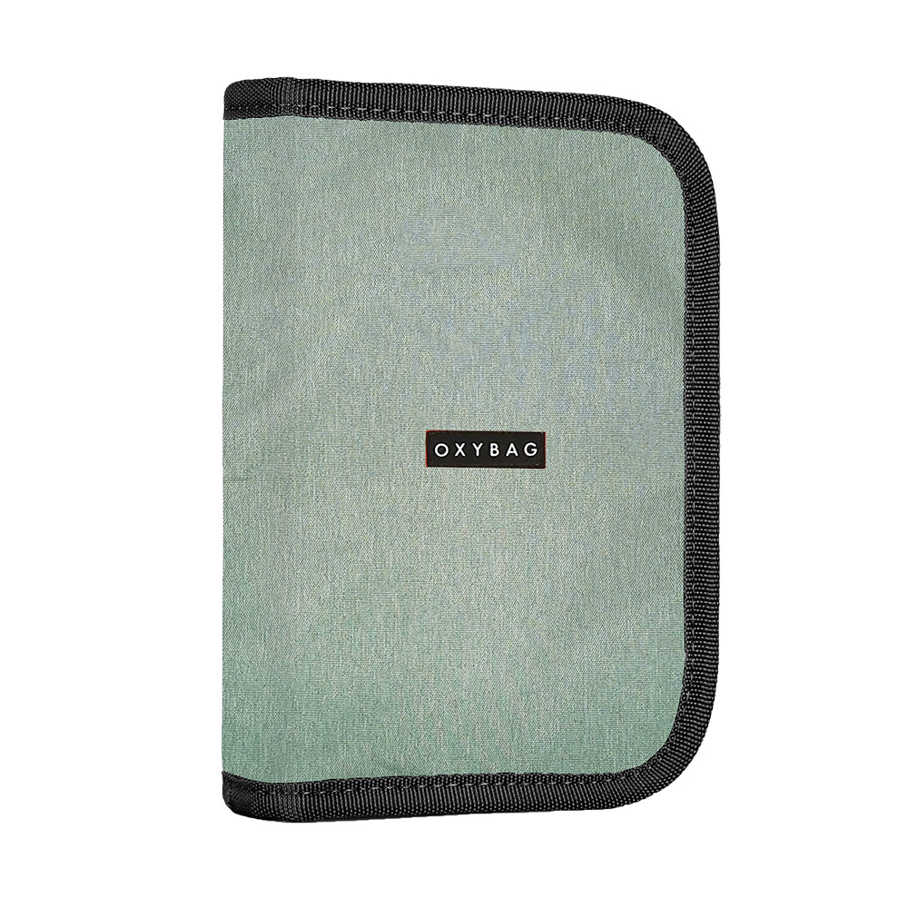 Penál 1patrový 2 klopy prázdný OXY UNICOLOR - green