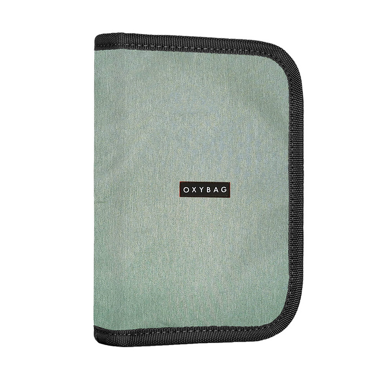 Penál 1 p. 2 chlopně, prázdný UNICOLOR green