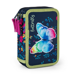 Obrázek produktu: Penál 3patrový prázdný OXY - Butterfly/Motýl 2