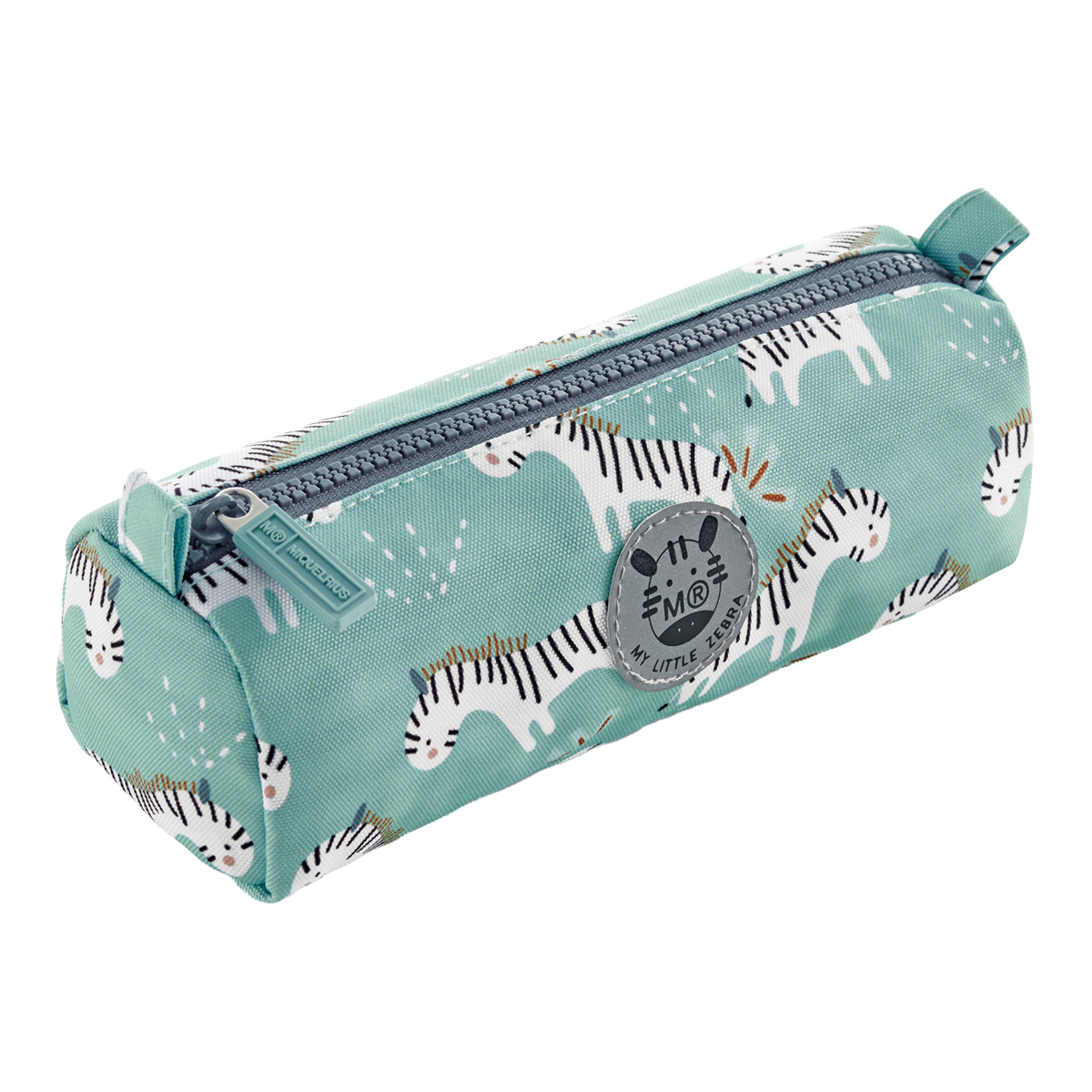 Penál Zebra, jednokomorový, kulatý tvar